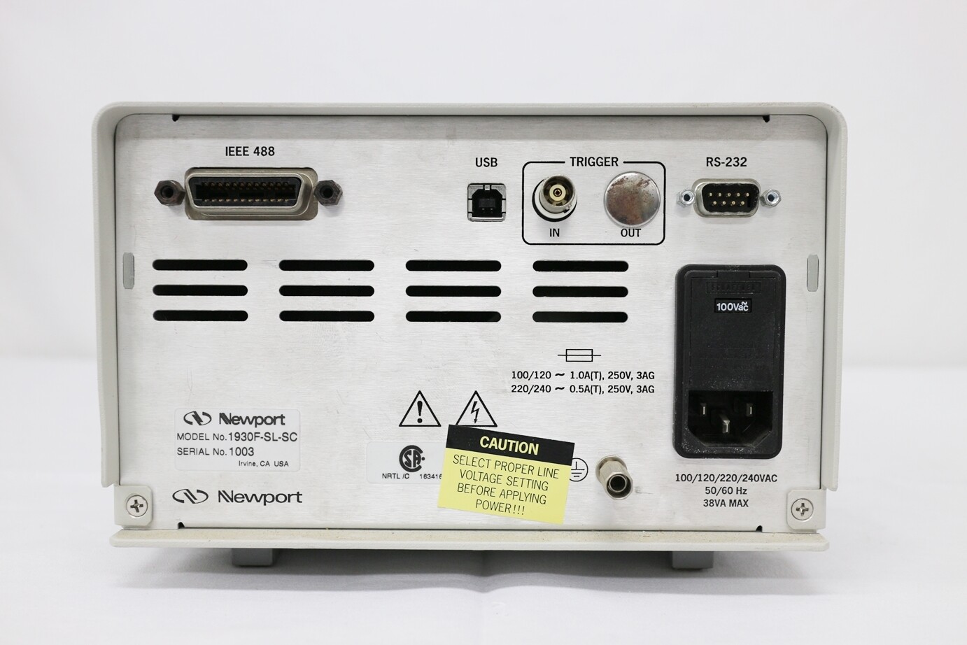 Newport 1930F-SL/1930F-SL-SC Optical Power Meter