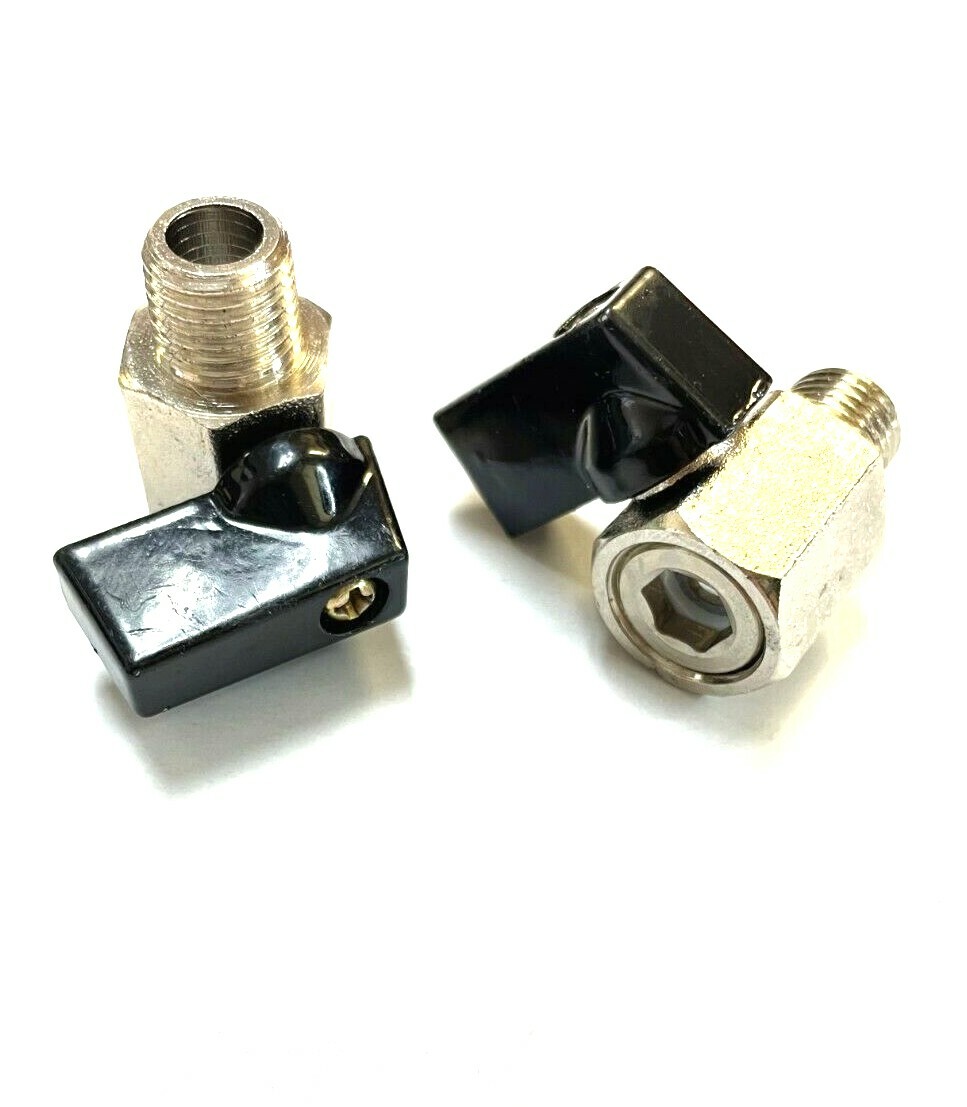 2 PACK – 132BV ROLAIR Short Mini Tank Ball Valve 1/4″ Male Pipe OEM Part