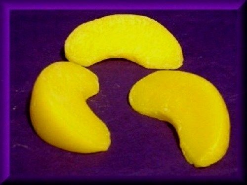 Medium Size Peach Slices, Wax, Scented, APPROX 59 Pieces, Handmade
