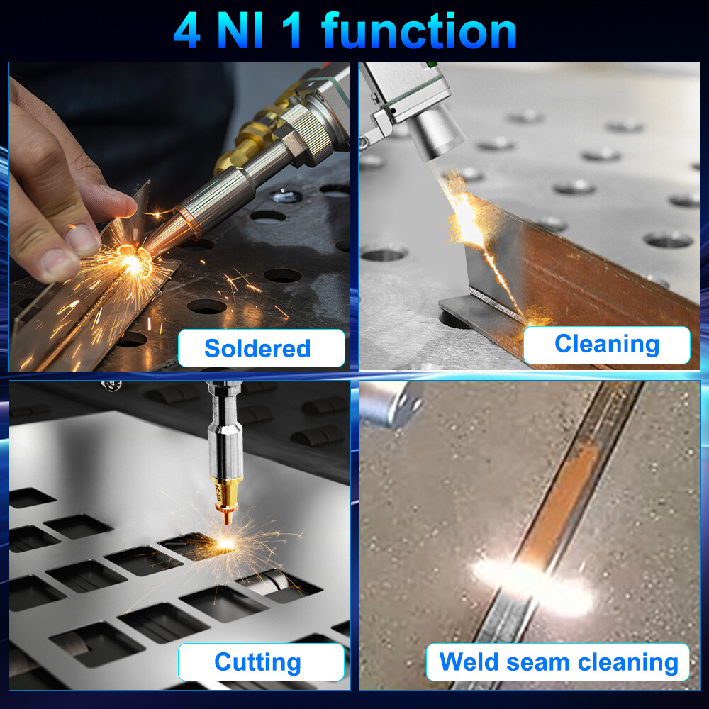 2000W Raycus 4 in 1 Combo Handheld Laser Welder Metal Cutting Cleaning Machine
