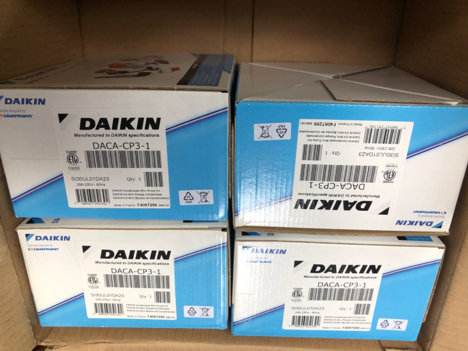 Daikin DACA-CP3-1 Mini Condensate Removal Pump Kit 208-230V 20 dBA SI30UL01DA23