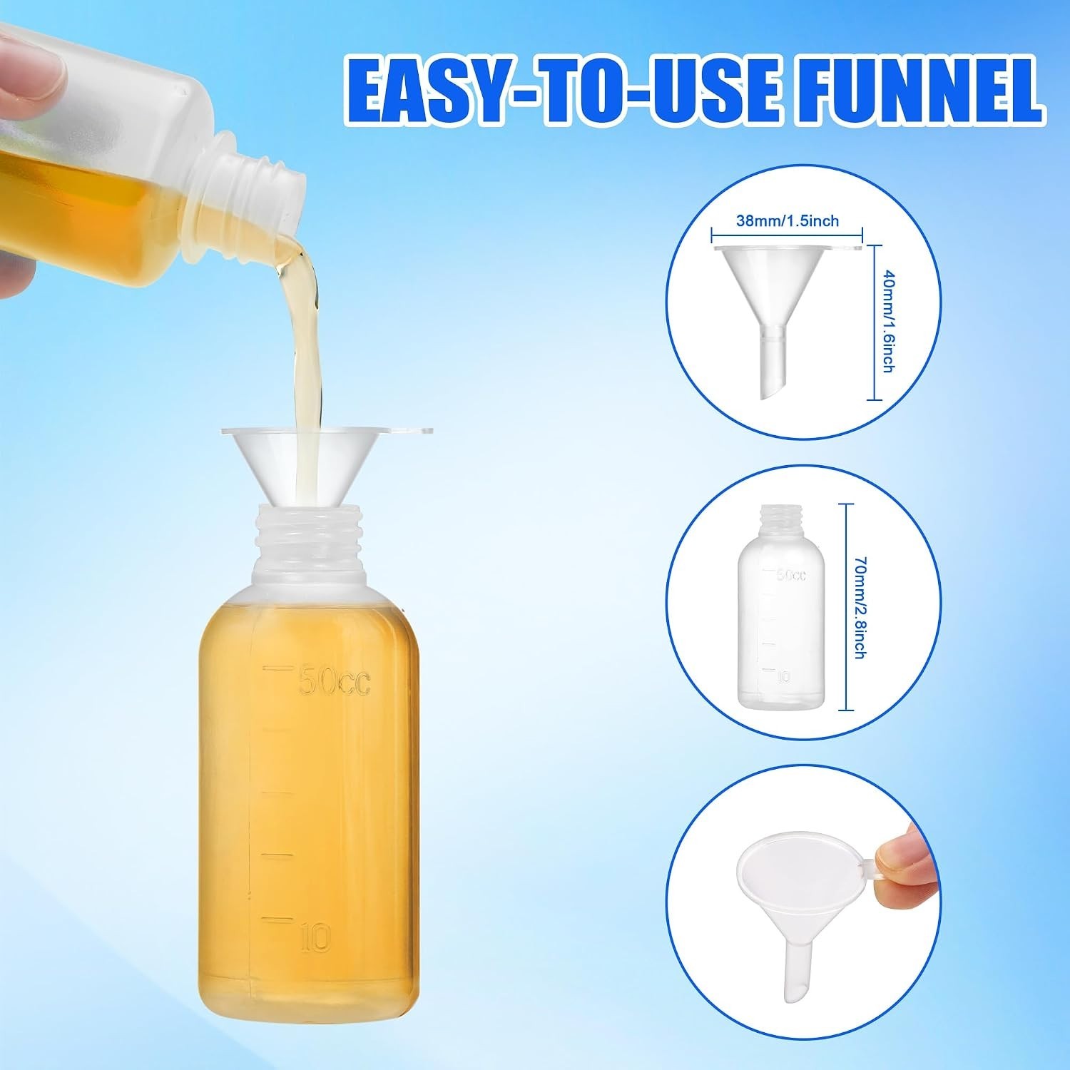 Glue Applicator Syringe with Blunt Tip Needle and Cap, for Liquid, Glue, Ink,