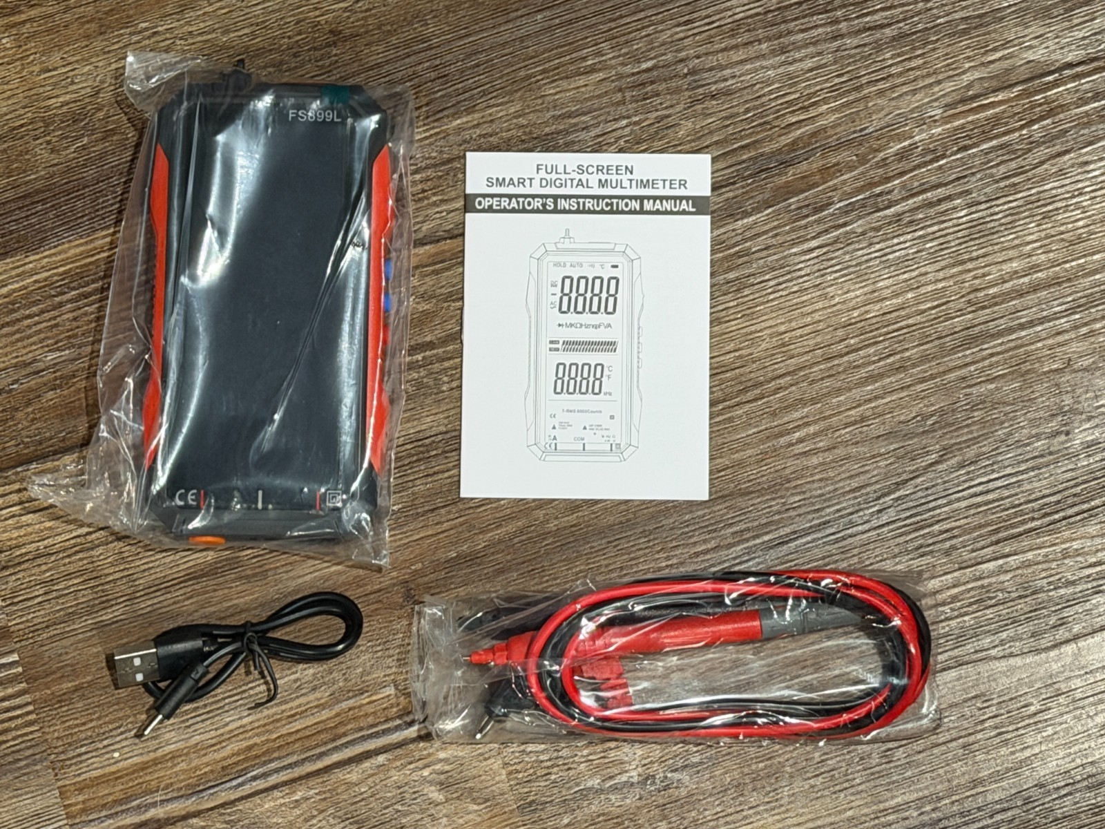 NEW FS899L USB Rechargeable Digital Multimeter for Home & Industrial Issues