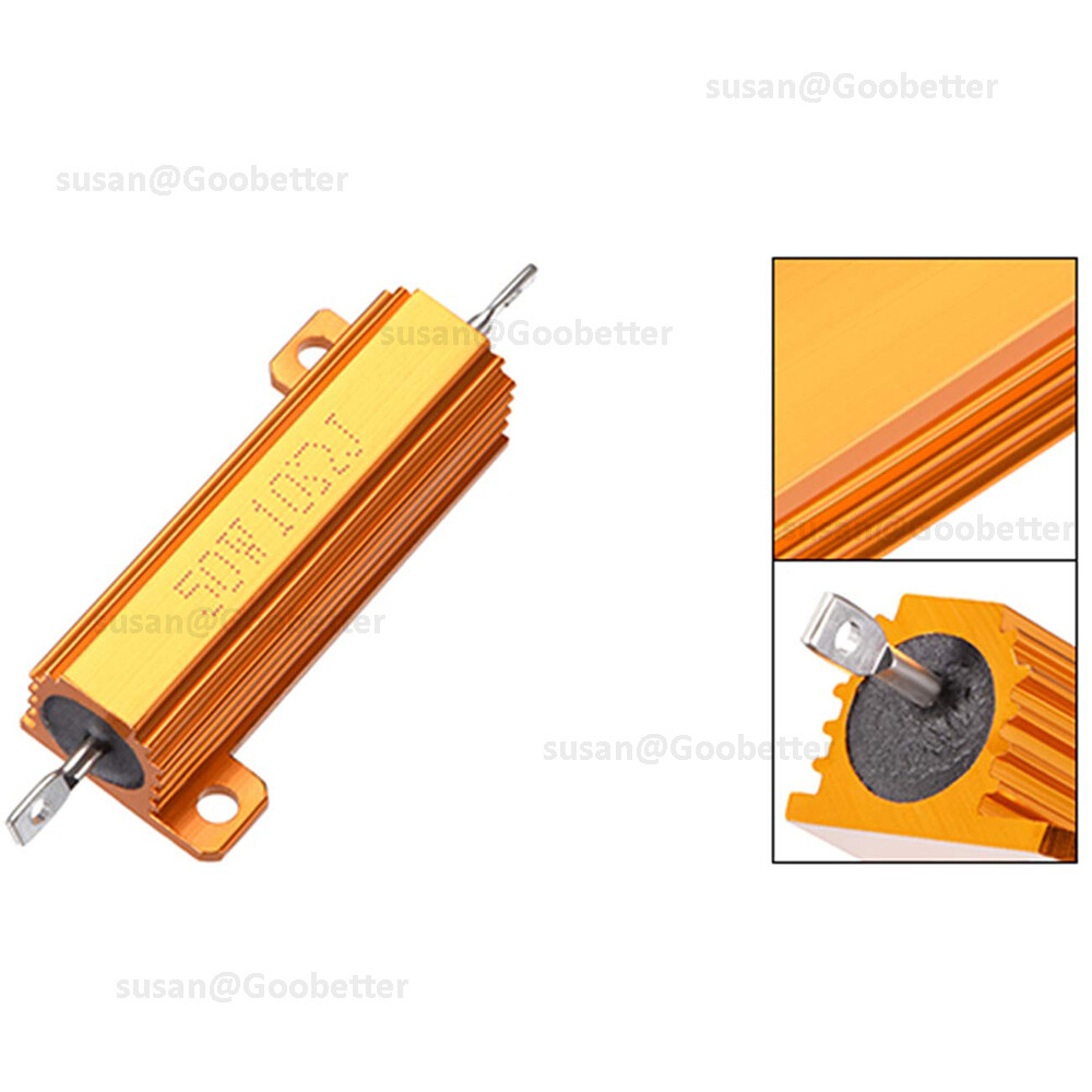 50W Resistor Metal Wirewound Range – Aluminium Power Resistors 0.01 to 510K ohm