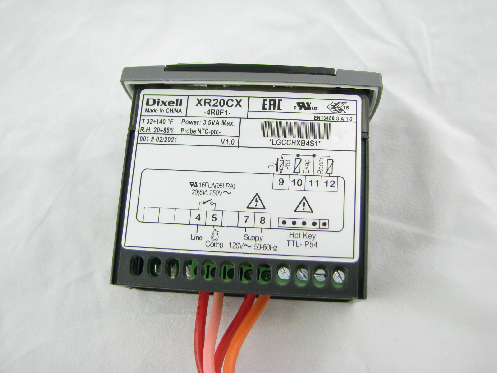 Dixell XR20CX-4R0F1 Electronic Digital Refrigeration Temp Controller