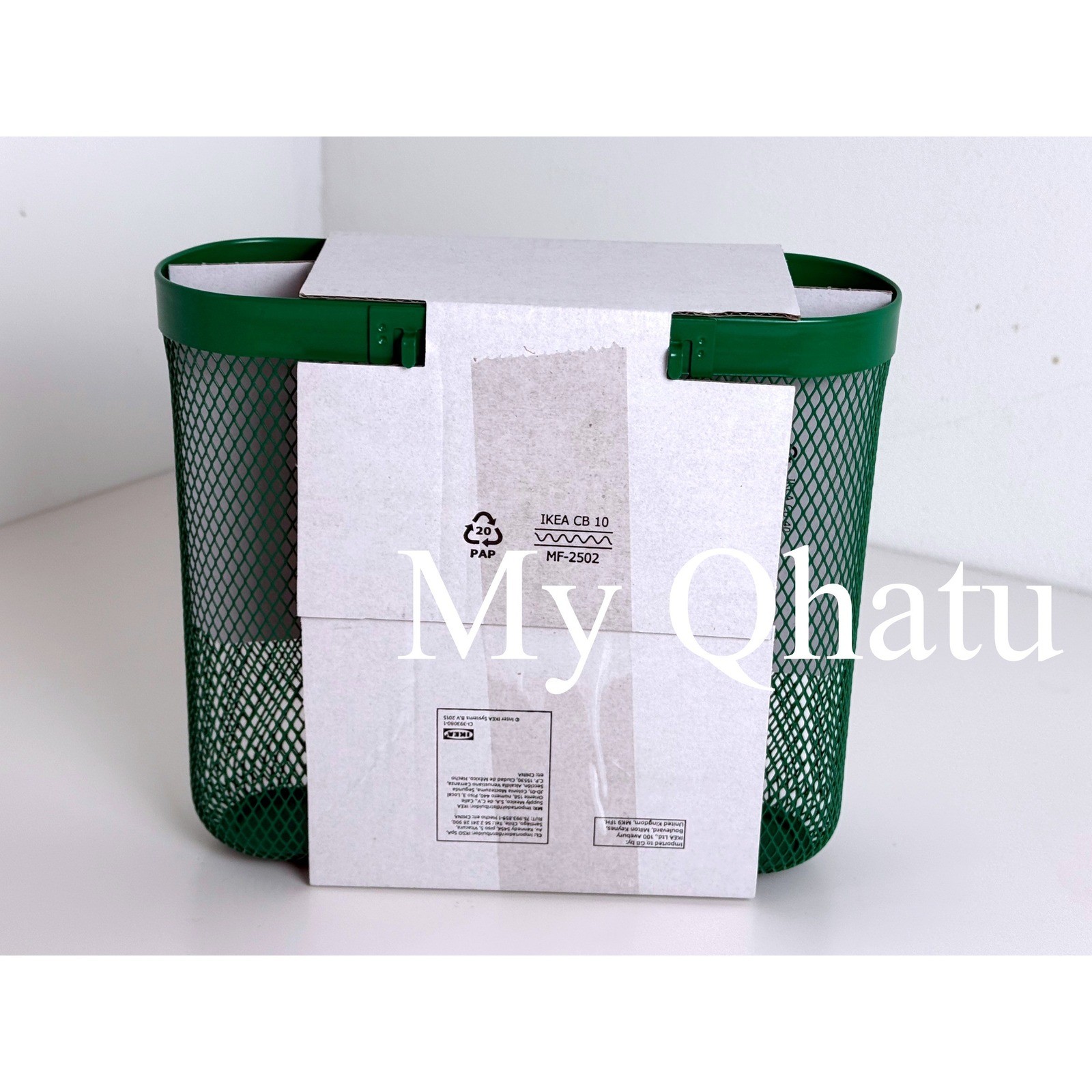 Set of 3 IKEA SKADIS Storage basket, Mesh Green, Steel pegboard accessories