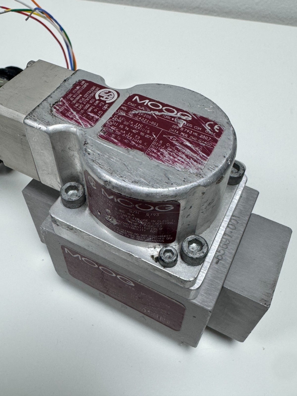 MOOG G771K200 Servo Hydraulic Valve H19F0FA4V14 3000 PSI