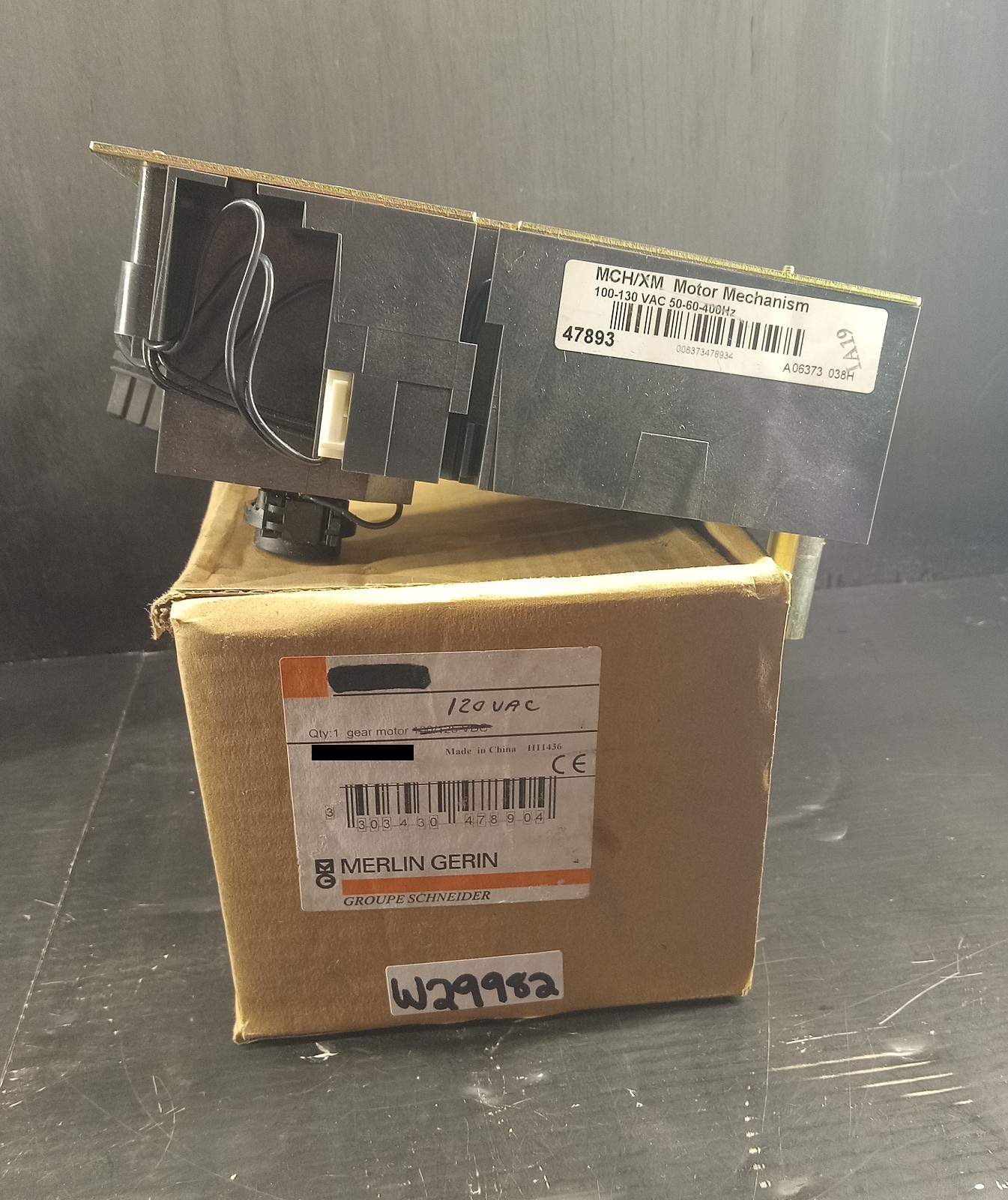 1 NEW MERLIN GERIN 47893 GEAR MOTOR NNB/NIB ***MAKE OFFER***