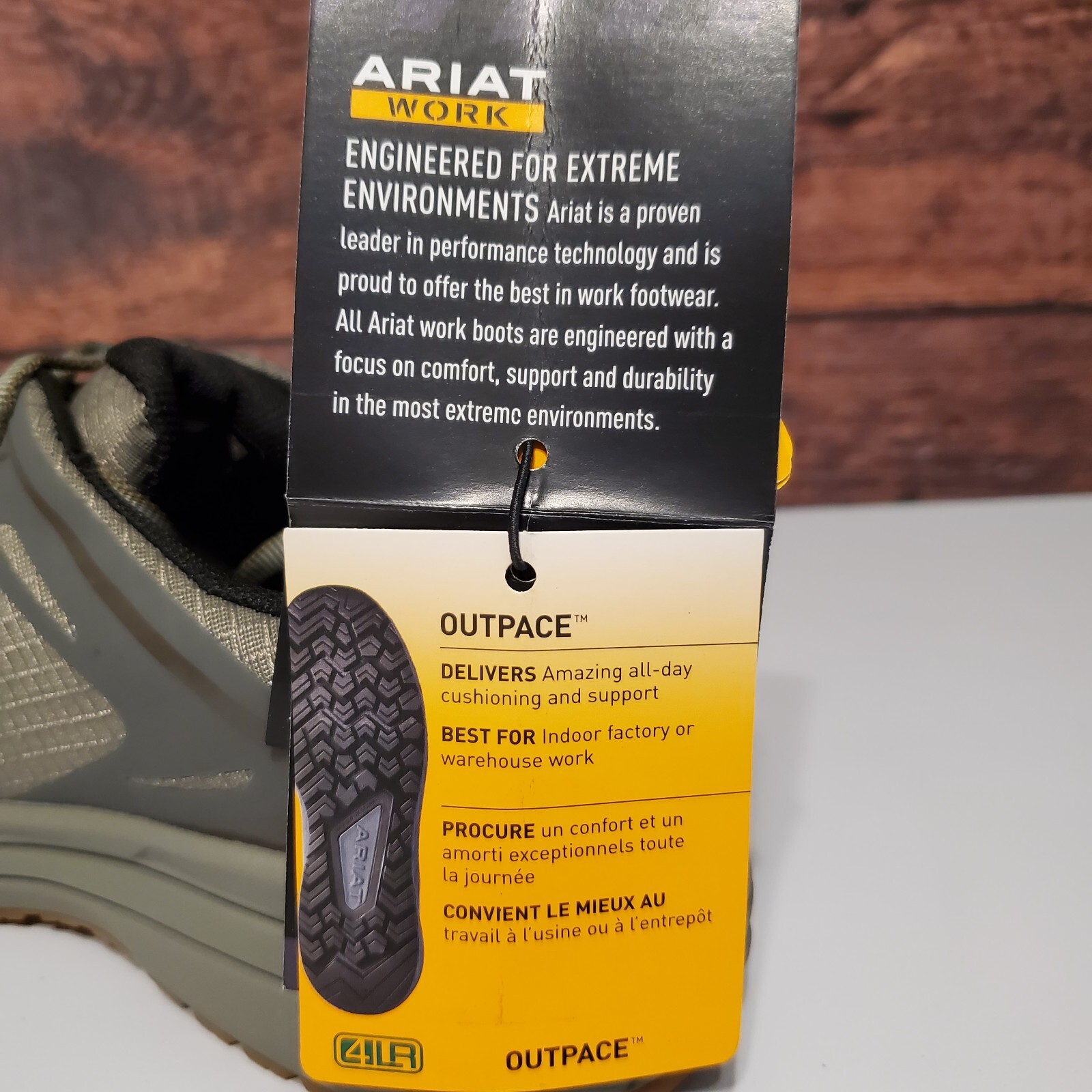 ARIAT Women’s Outpace Composite Toe Work Safety Shoes Willow 7 B Medium