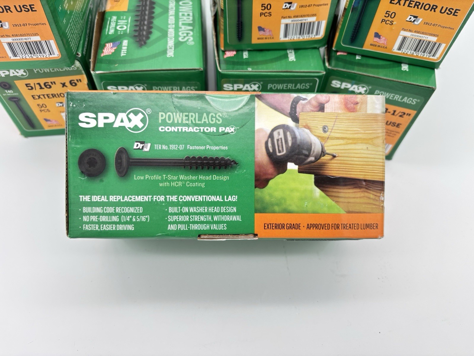 (Pick Size) SPAX Power Lag Structural Exterior Construction Washer Screw 50 qty