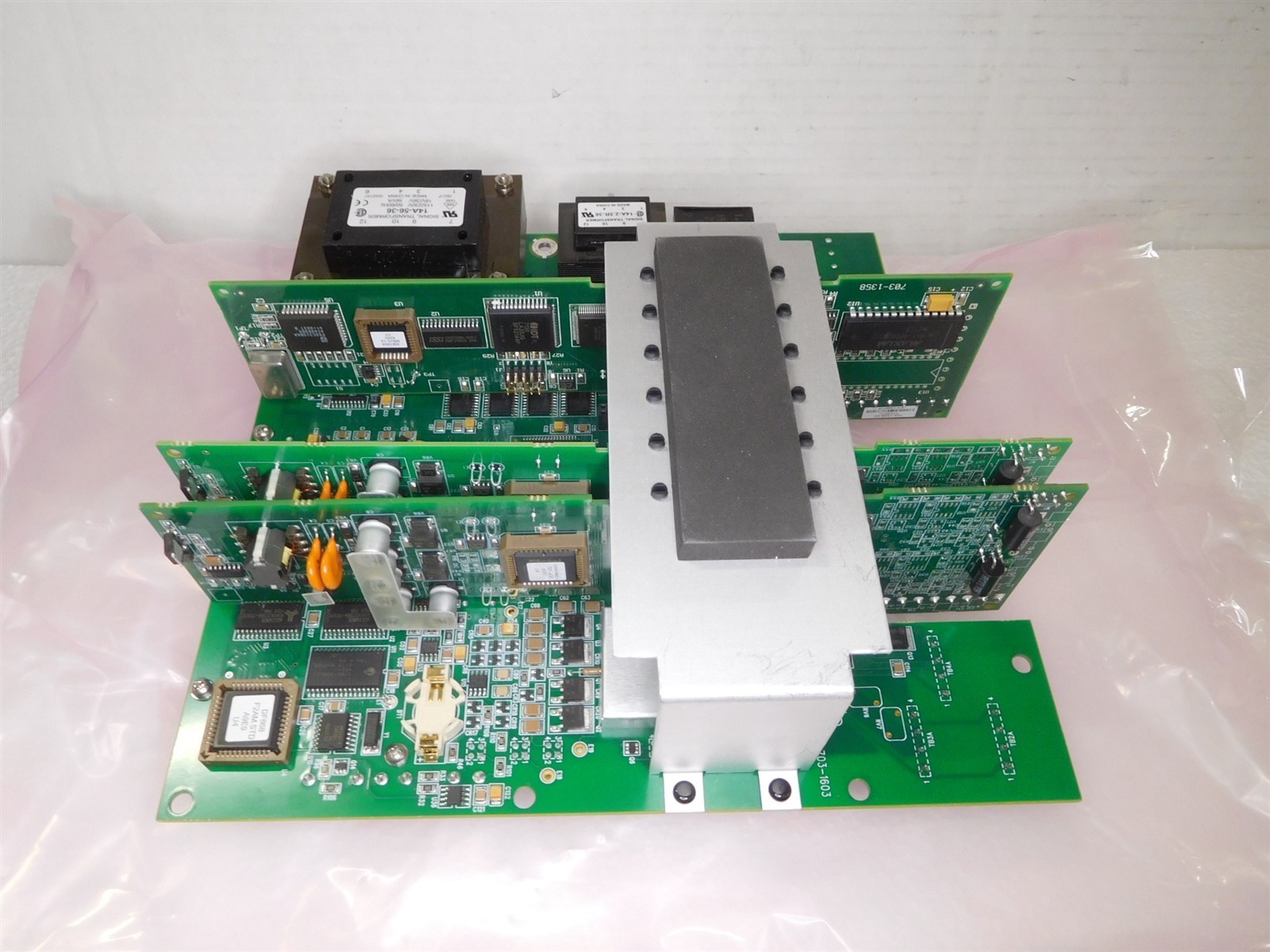 GE Panametrics 703-1603-02 Control Board Assembly + ModBus Modules DF868 (S2)