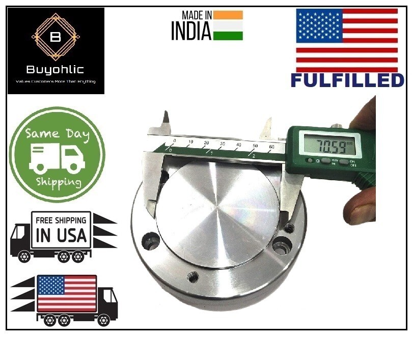 Back Plate for Rotary Table to Mount Chuck (Dia 100mm, Recess 70mm)-USA FULFILL