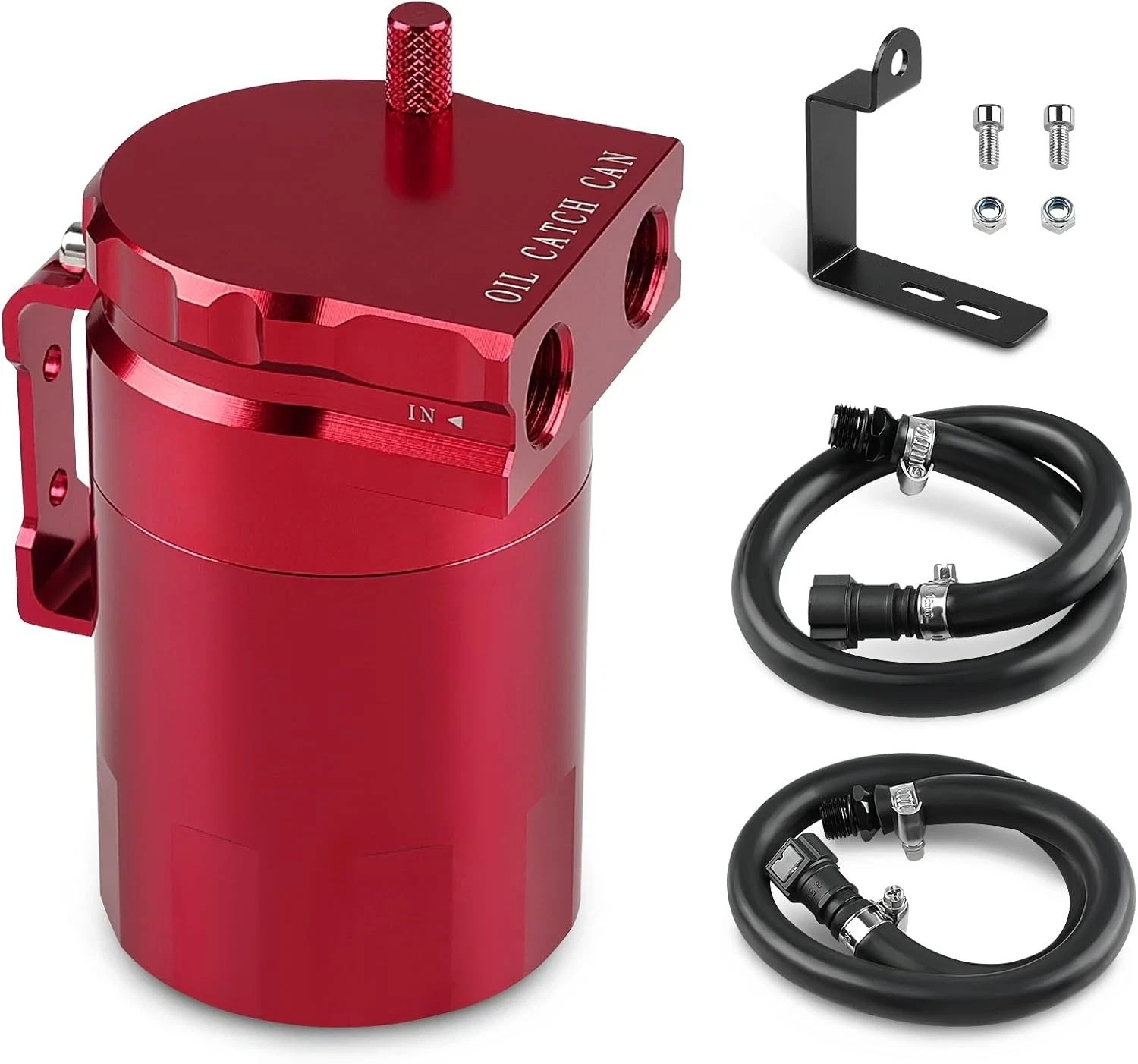 Oil Catch Can, Aluminum Oil Separator Tank Compatible with 2014-2018 Silverado