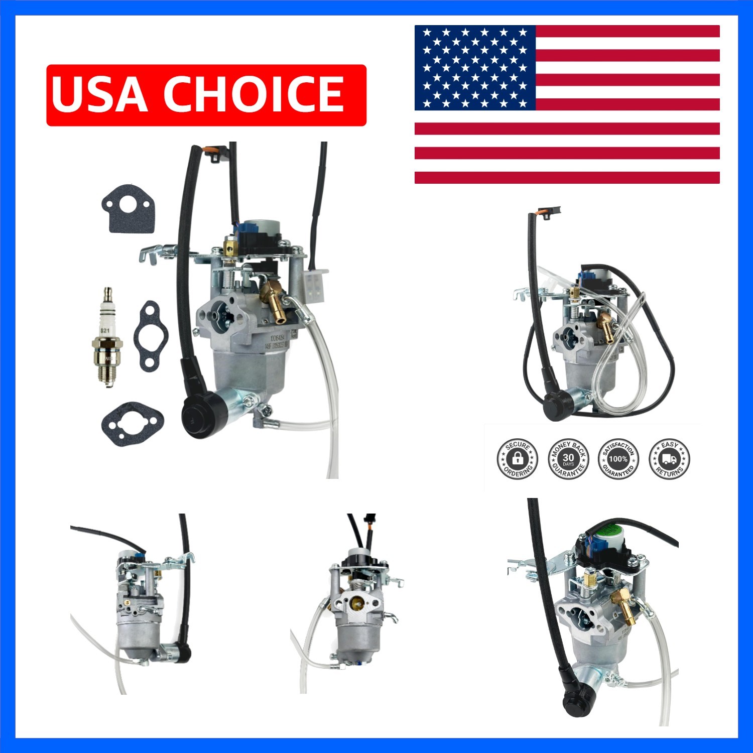 OEM Carburetor for Champion 2500W Inverter Generator – Complete Replacement Kit