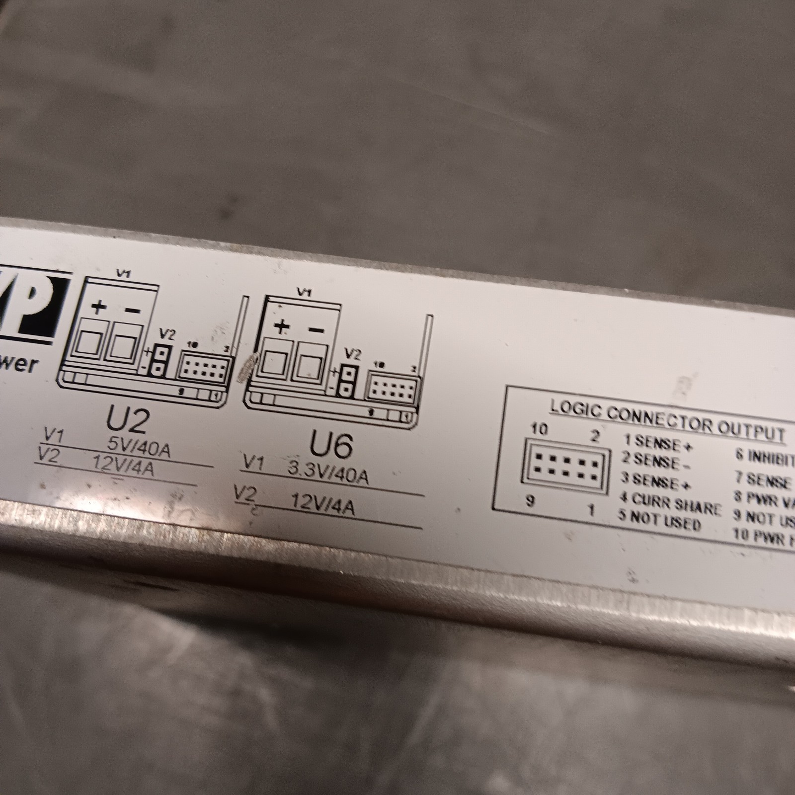 XP POWER P4U6U2 POWER SUPPLY MODULE 100-240 VAC, 5.4A
