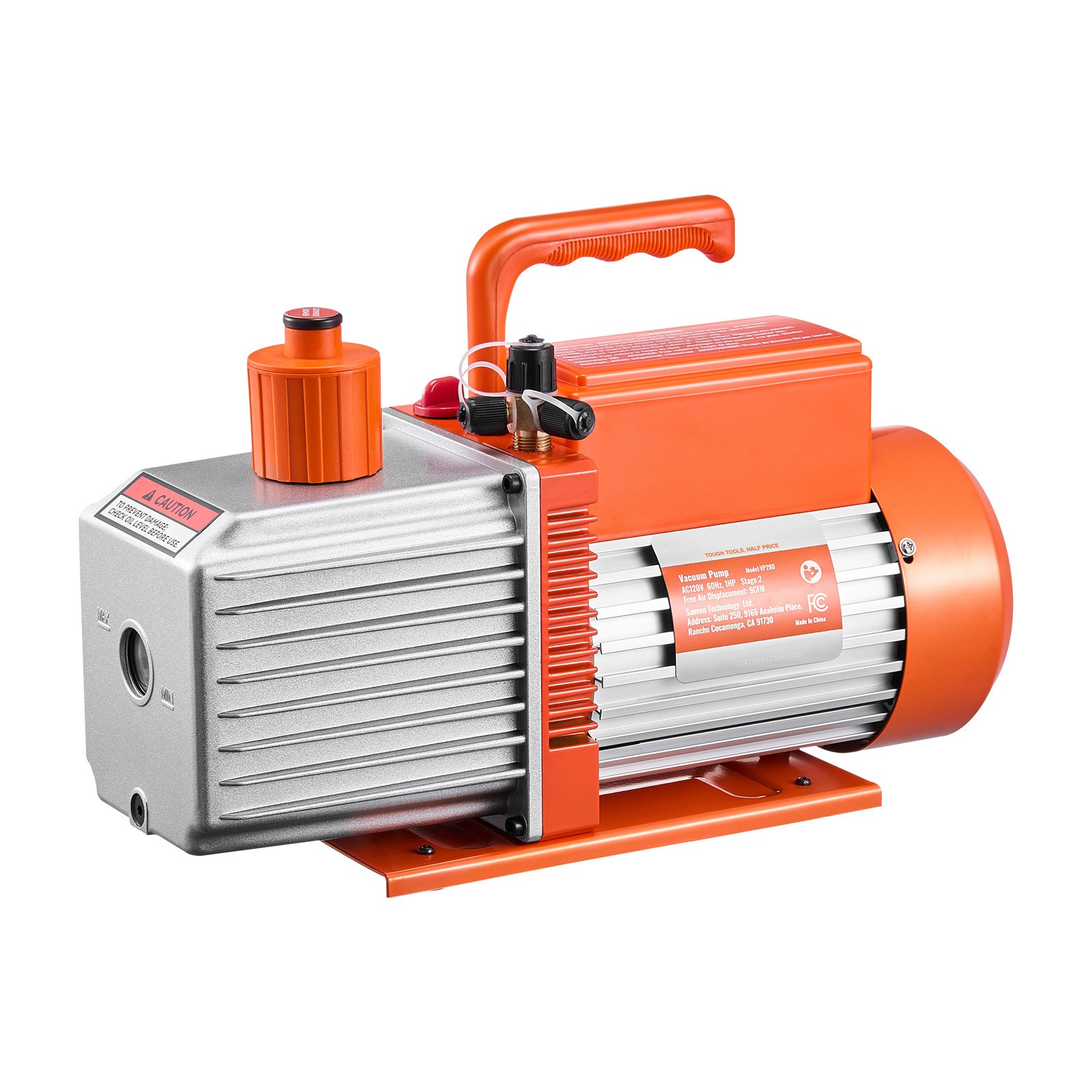 Uimoso 9 CFM 2-Stage Rotary Vane Vacuum Pump with Oil for HVAC Systems