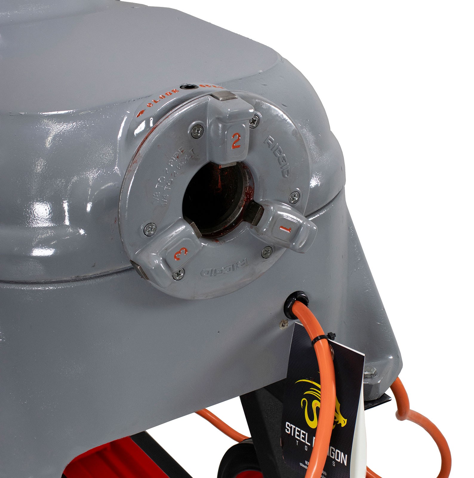 Reconditioned RIDGID® 535 V1 Pipe Threading Machine with Cart Dies Heads & Oil