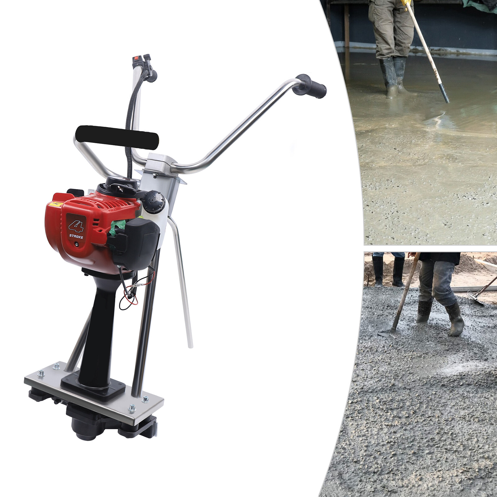 4 stroke Easy Screed Concrete Vibrating Leveling Machine Gasoline Engine 900w