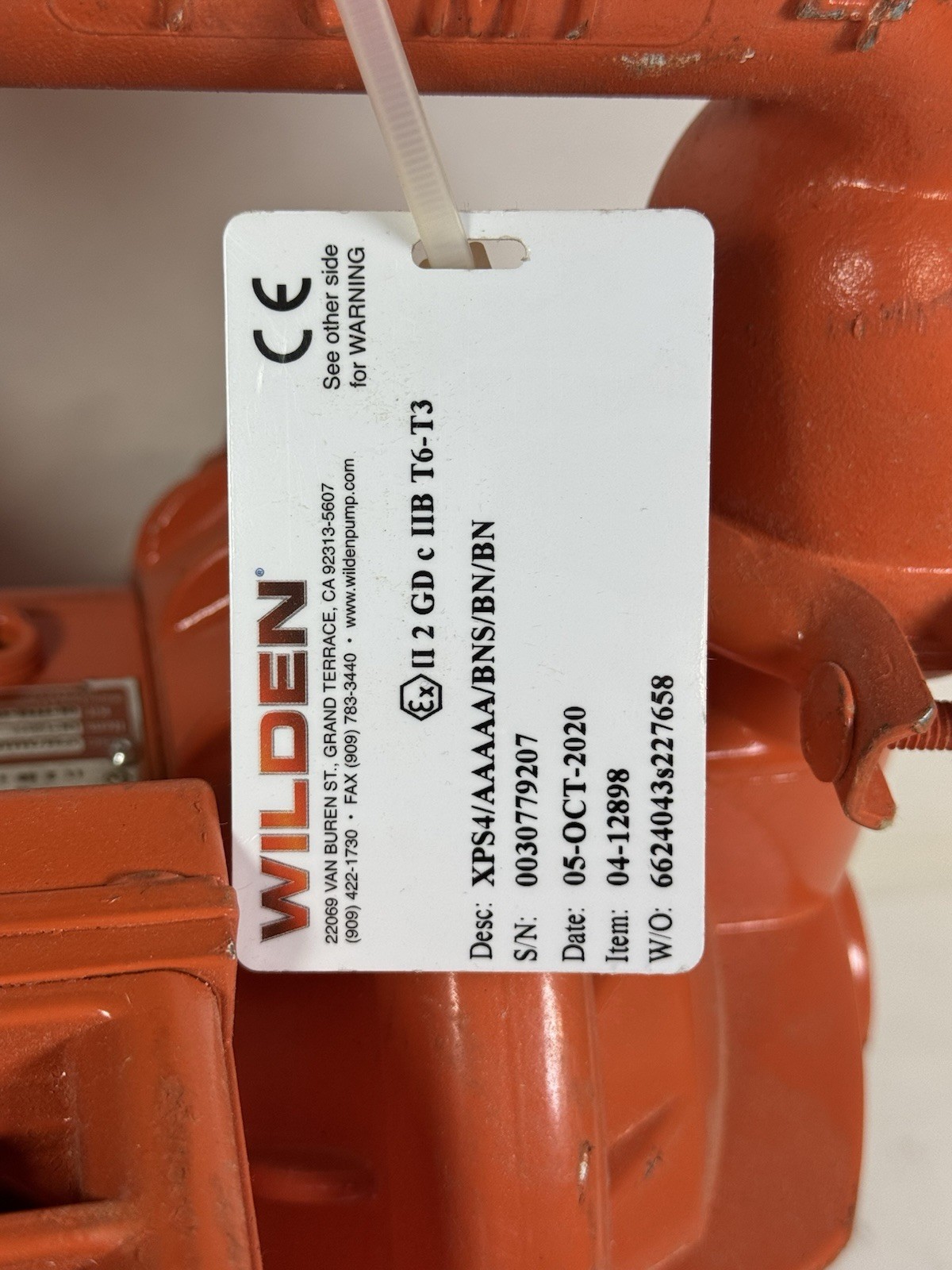 WILDEN 04-12898 AIR-OPERATED DOUBLE-DIAPHRAGM AODD PUMP PRO-FLO 1.5″ ALUMINUM