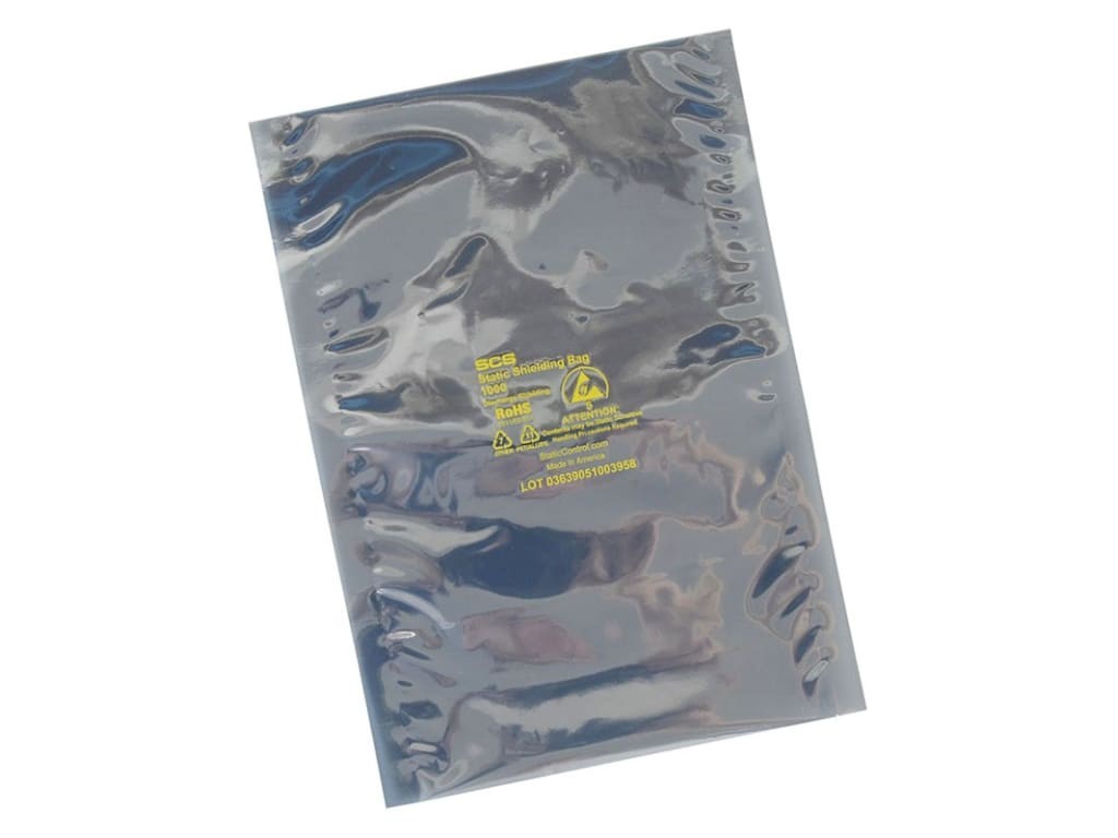 SCS 10026 – STATIC SHIELD BAG, 1000 SERIES METAL-IN, 2×6, 100 EA