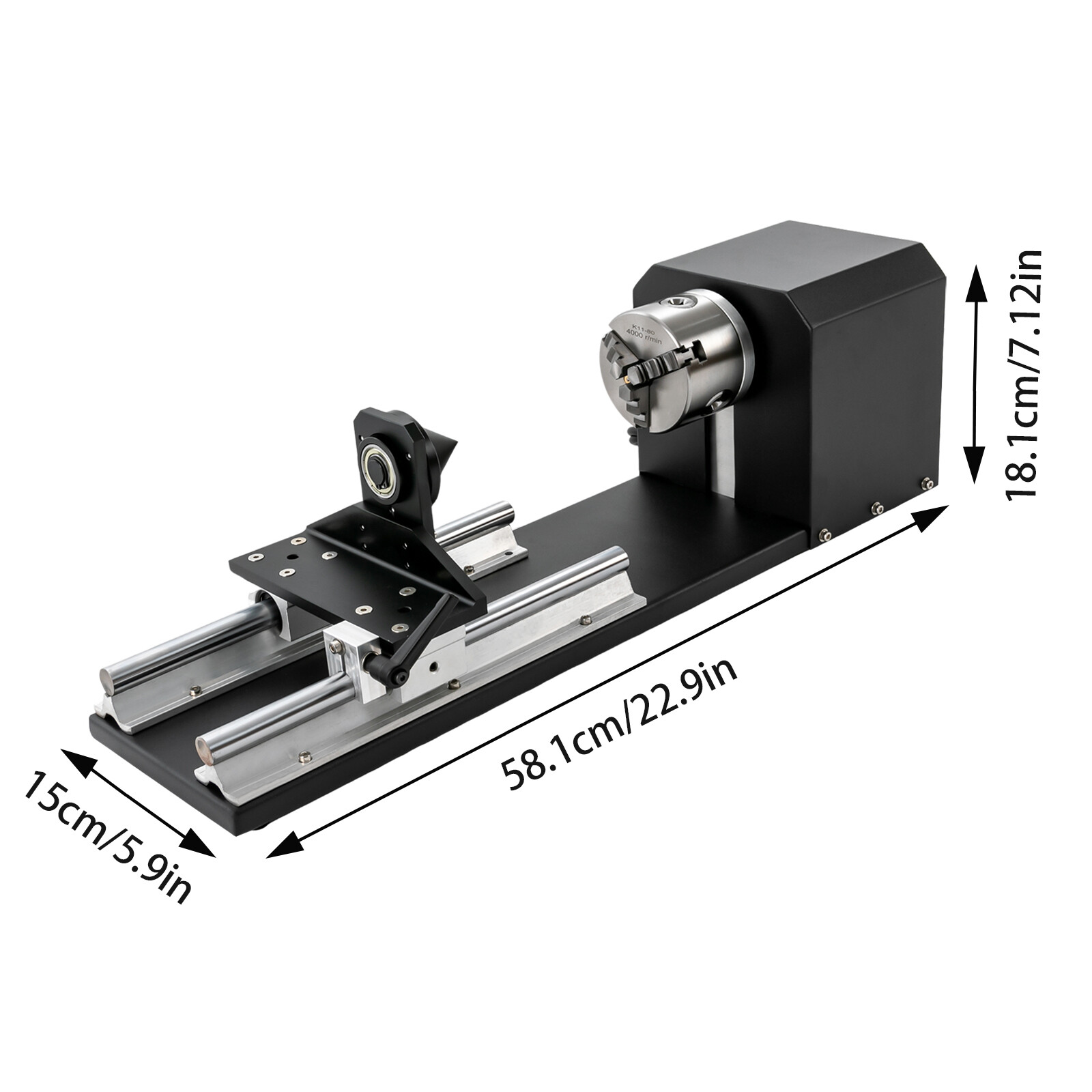 Laser Rotary Y-axis Chuck Engraver Rotary Attachment for Engraving Cutting New