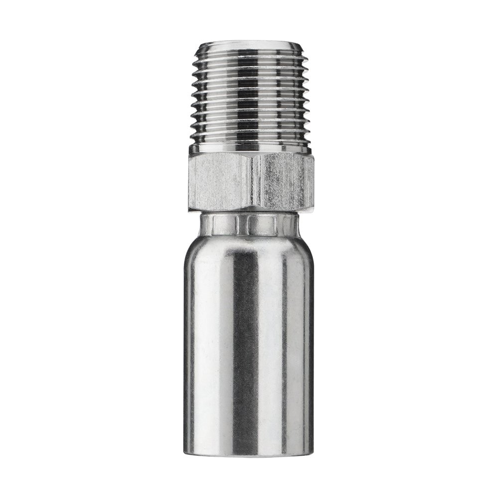 12 Pack 3/8″ I.D. Hose x 1/2″ NPTF Male Hydraulic Hose End Crimp Fittings A+++