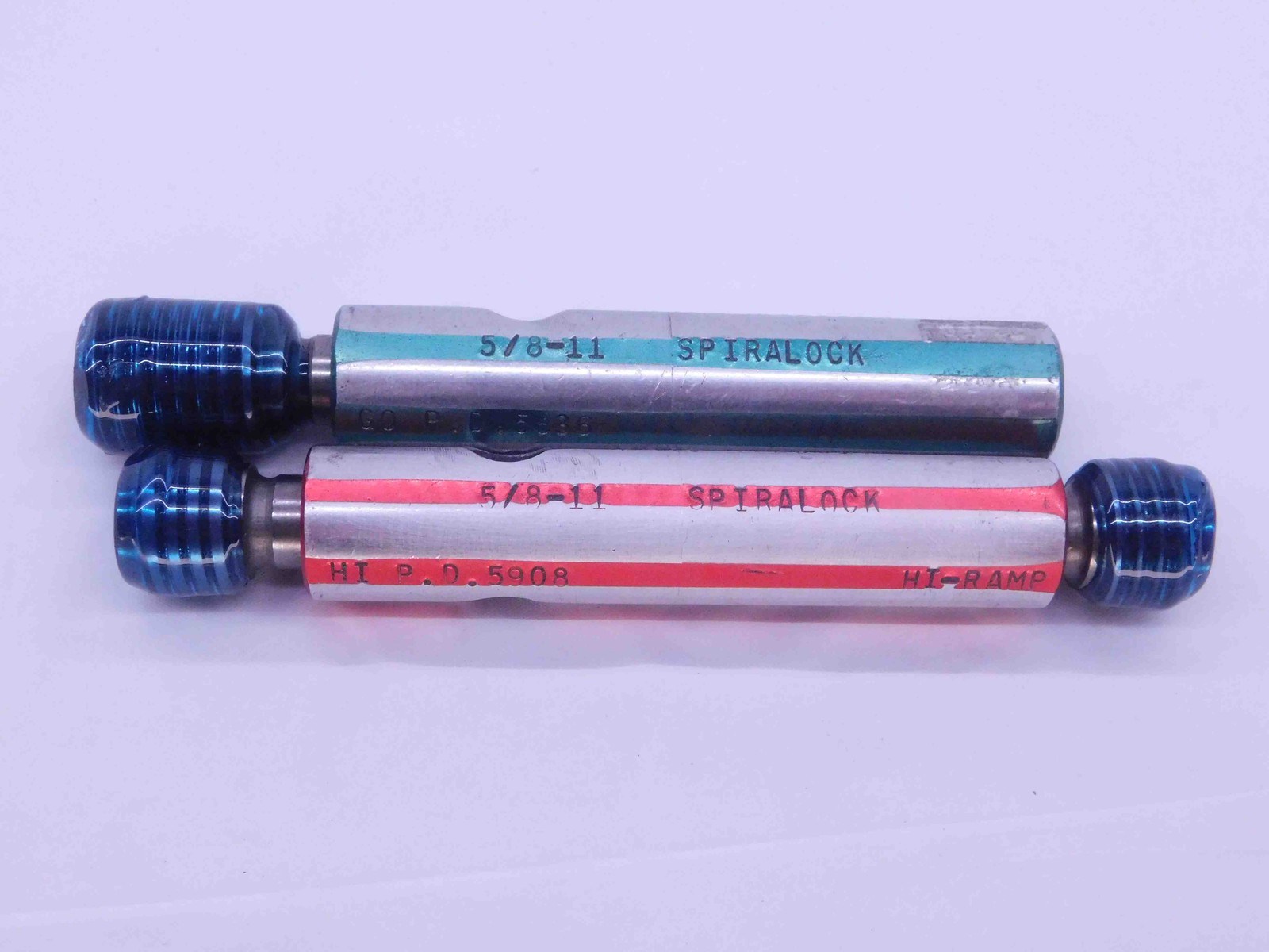 5/8 11 SPIRALOCK THREAD PLUG GAGE .625 GO NO GO P.D.’S = .5836 & .5908 HI RAMP