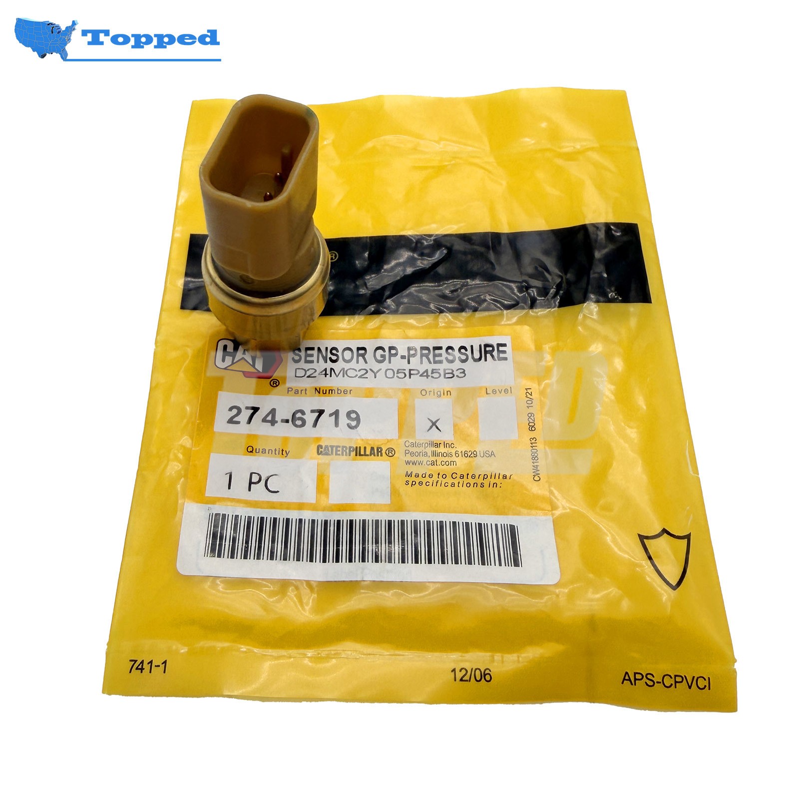 New Pressure Sensor 274-6719 for Caterpillar 2746719