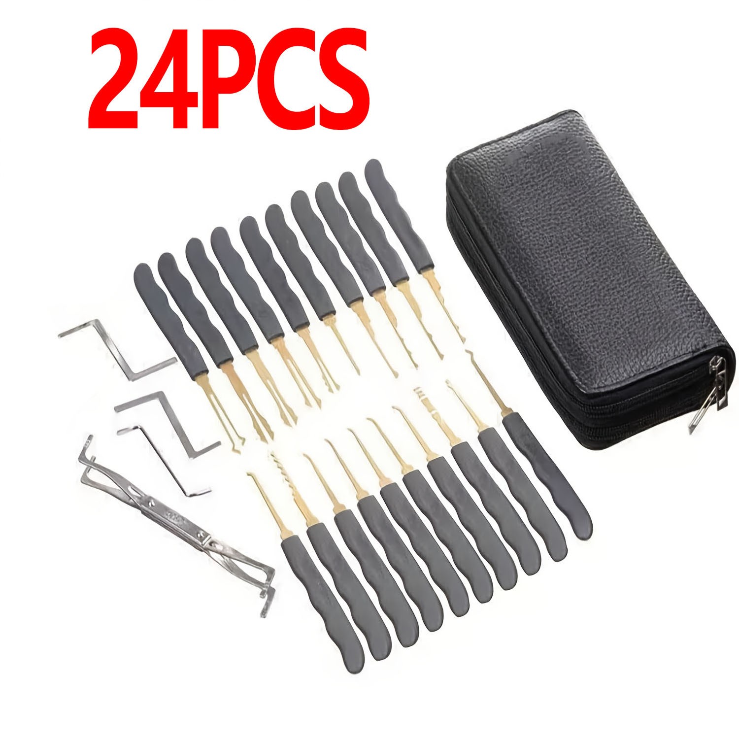 24PCS Universal Vehicle Door Lock Repair Tool Kit Professional Carry Case Set