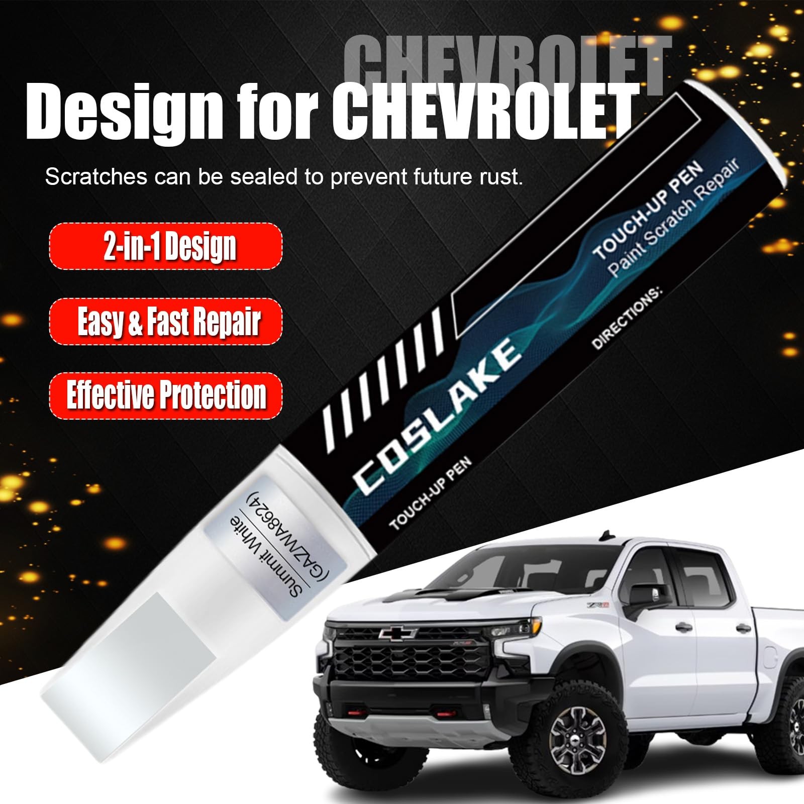 Car Touch Up Paint 12ml Lakeshore Blue Metallic (GXP/WA136H) for Chevrolet