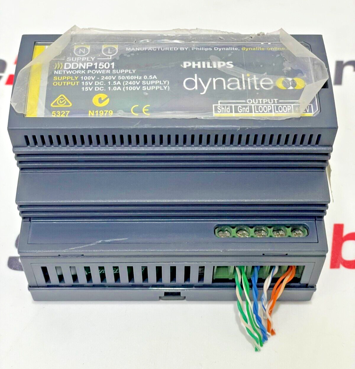 PHILIPS DYNALITE DDNP1501 NETWORK POWER SUPPLY 100V-240V 50/60HZ 0.5A
