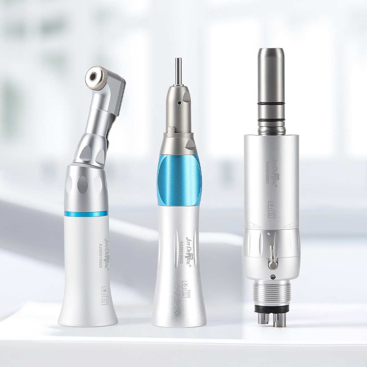 AZDENT Dental Slow Low Speed Handpiece Kit Latch Contra Angle 2Hole 4Hole