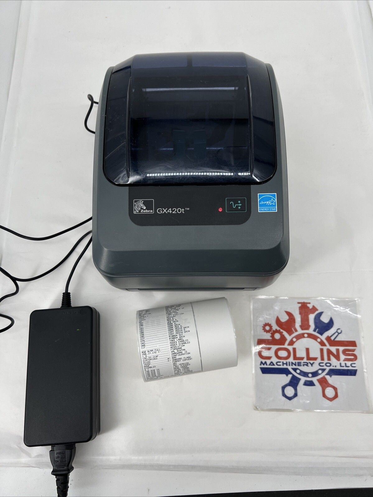Zebra GX420t 200 DPI Thermal Shipping Label Printer w/ Power Supply (Tested)