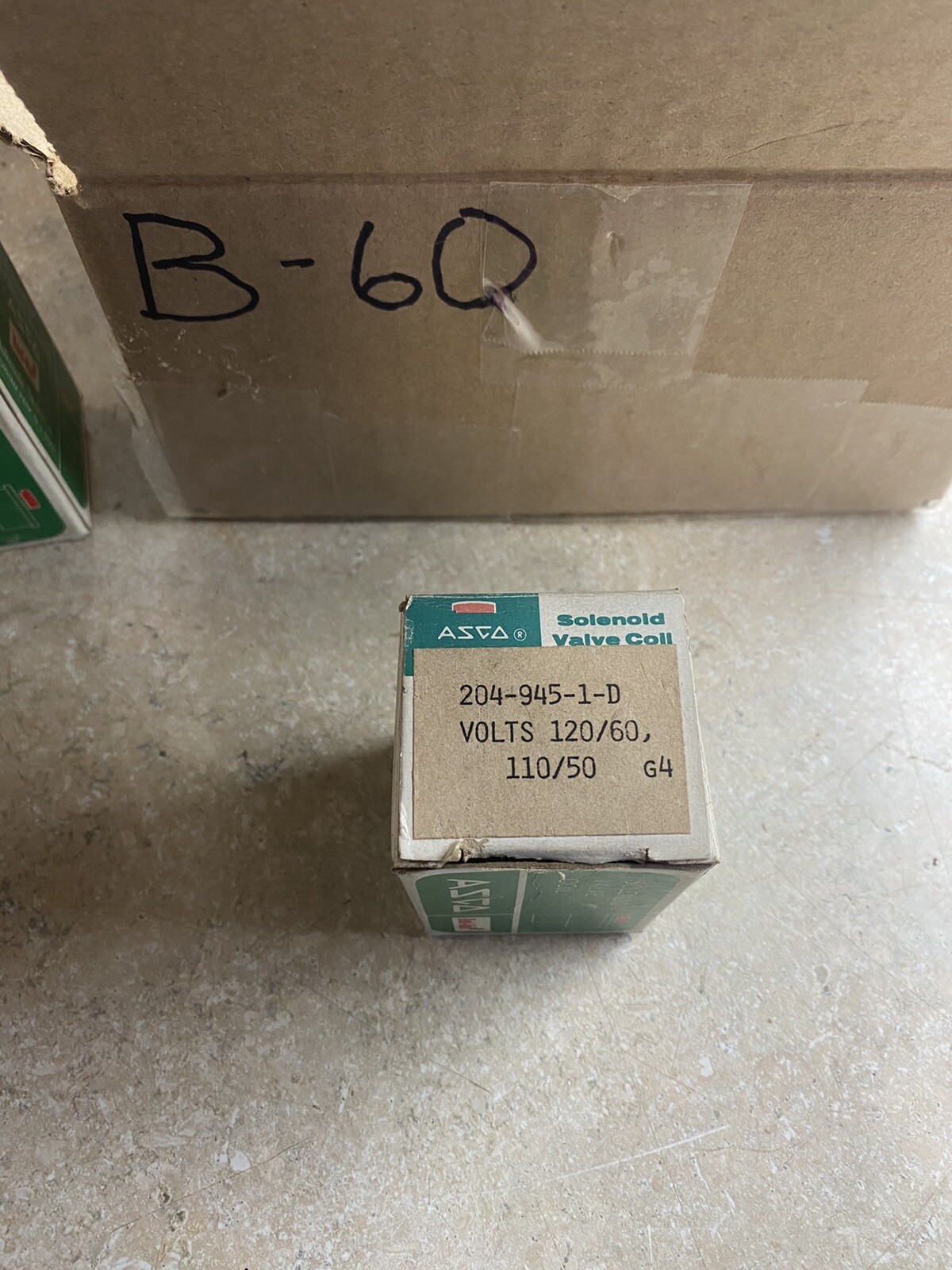 Asco 204-945-1-D 120V Solenoid Valve Coil W1B-RW New In Box