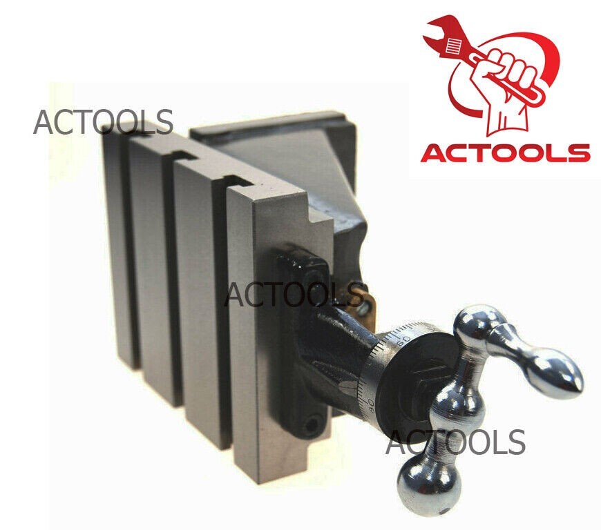 New Lathe Vertical Milling Slide Attachment Fixed Base 4″ x 5″ Inch USA ACTOOLS