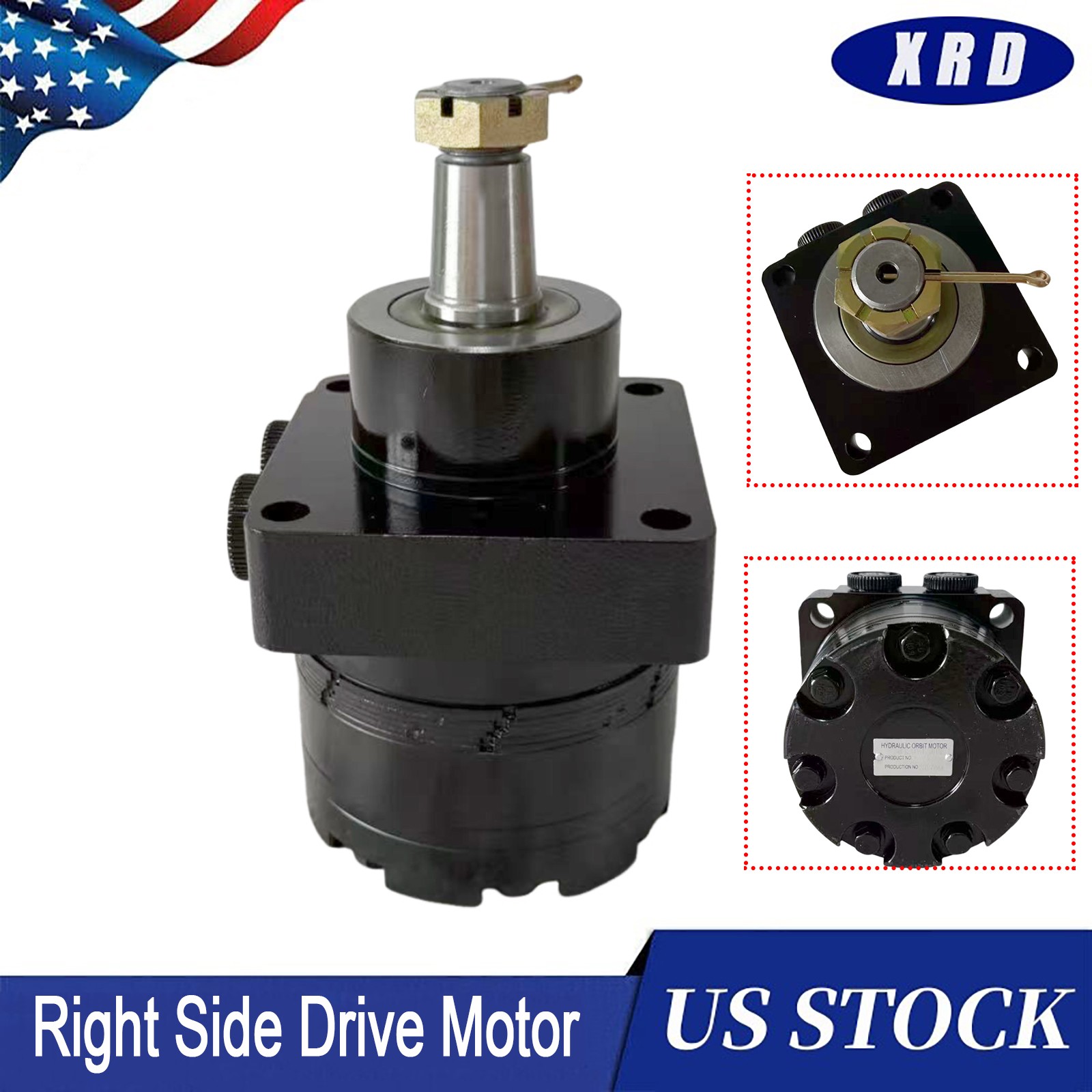 New BMER300A12101S Right Side Drive Motor For AGT YSRT14 Mini Skid Steer Loaders