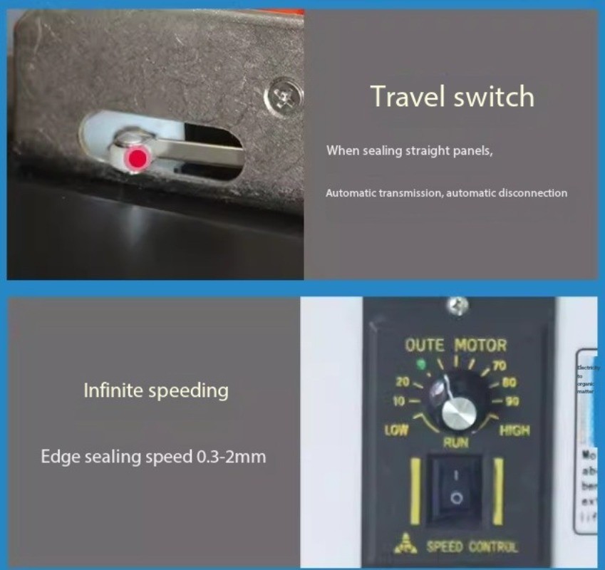 Compact Portable Home-Use Edge Banding Machine for Curved and Straight Edges
