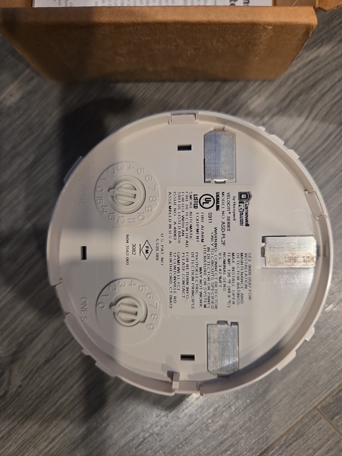 GAMEWELL FCI ASD-PL2F ADDRESSABLE SMOKE DETECTOR