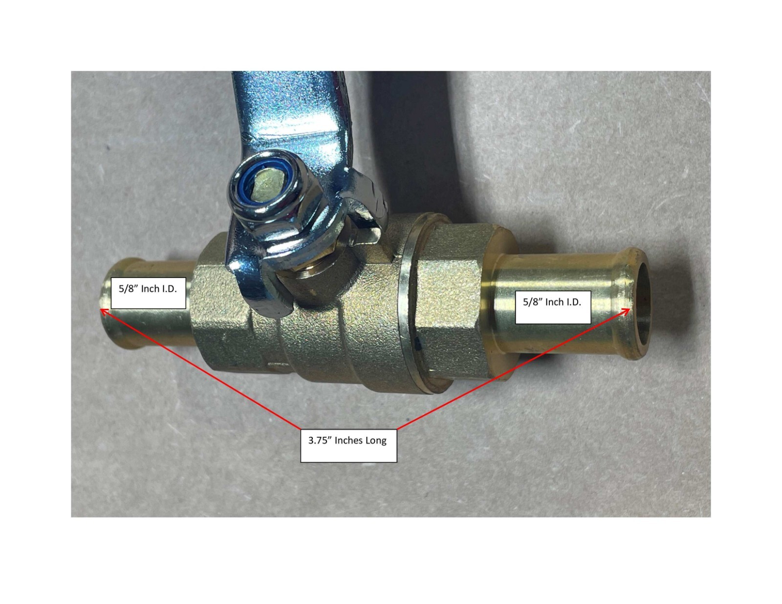 NEW Brass 5/8» Ball Valve-Manual Shut Off Valve- 5/8″ Inch-Water-Heater Hose