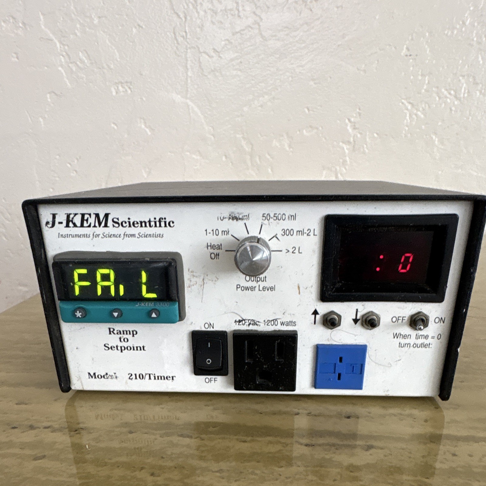 J-KEM Scientific 210/Timer Power Controller Unit w/ Timer Display, Lab Use