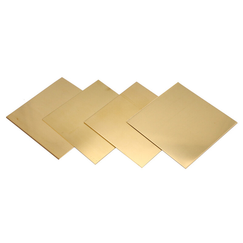 H62 Brass Sheet 0.5mm to 6mm Thickness DIY Copper Plate Durable Multiple Sizes