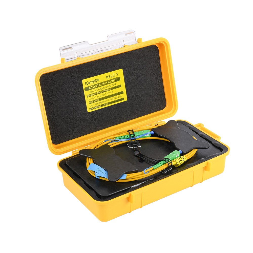 1000M Singlemode OTDR Launch Cable Box Fiber Rings for SC/UPC-SC/UPC Connectors