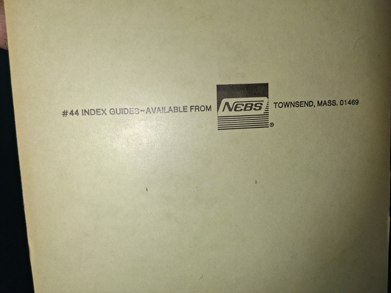Vintage Nebs 944 Posting File For Forms Up To 6 1/2 x 9 1/4″ With 25 Cards