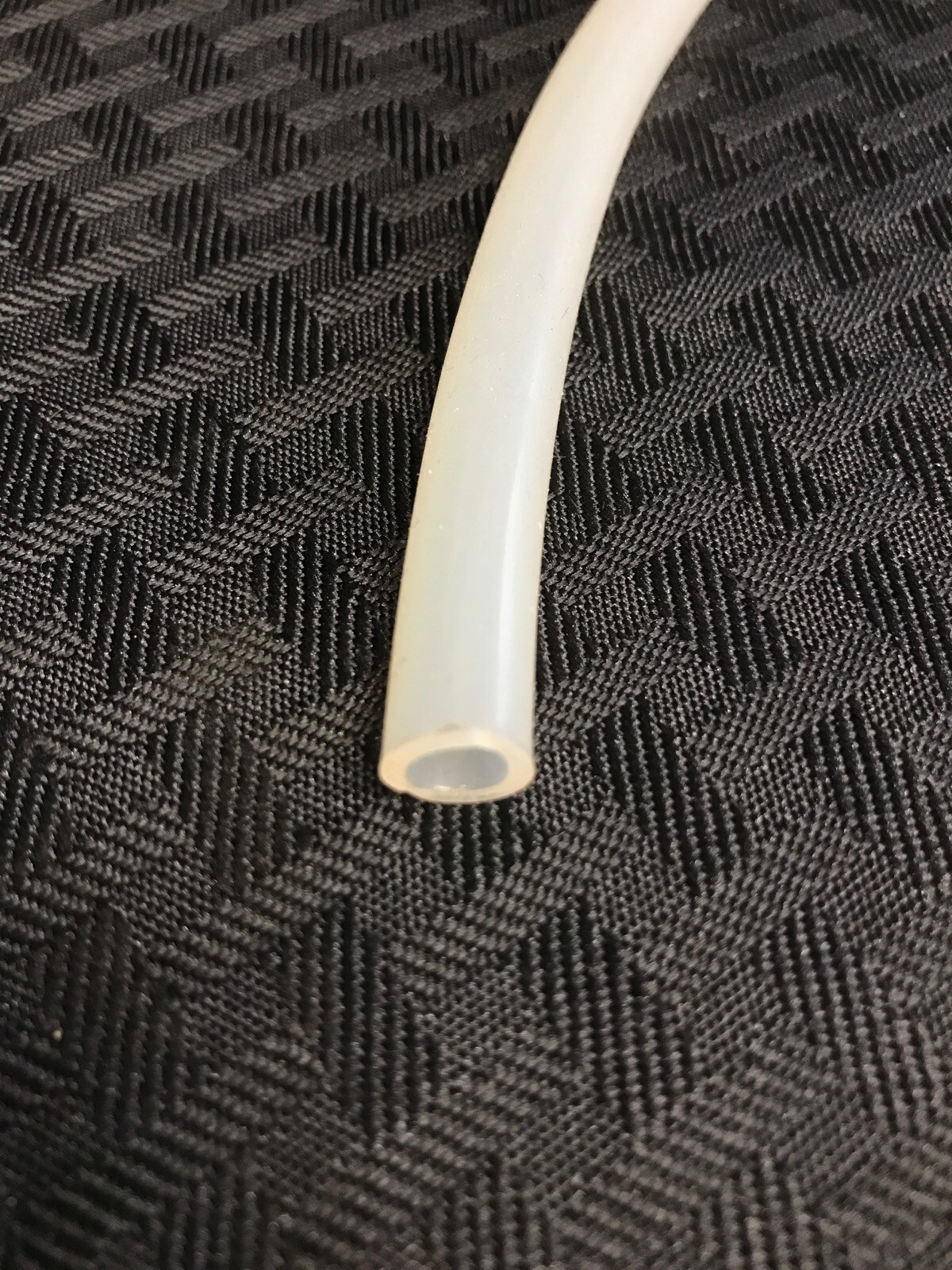 (7) Natural Flexible Hose Tubing in Cut Strips 17 1/2-18” L x 0.25”ID 0.36”OD