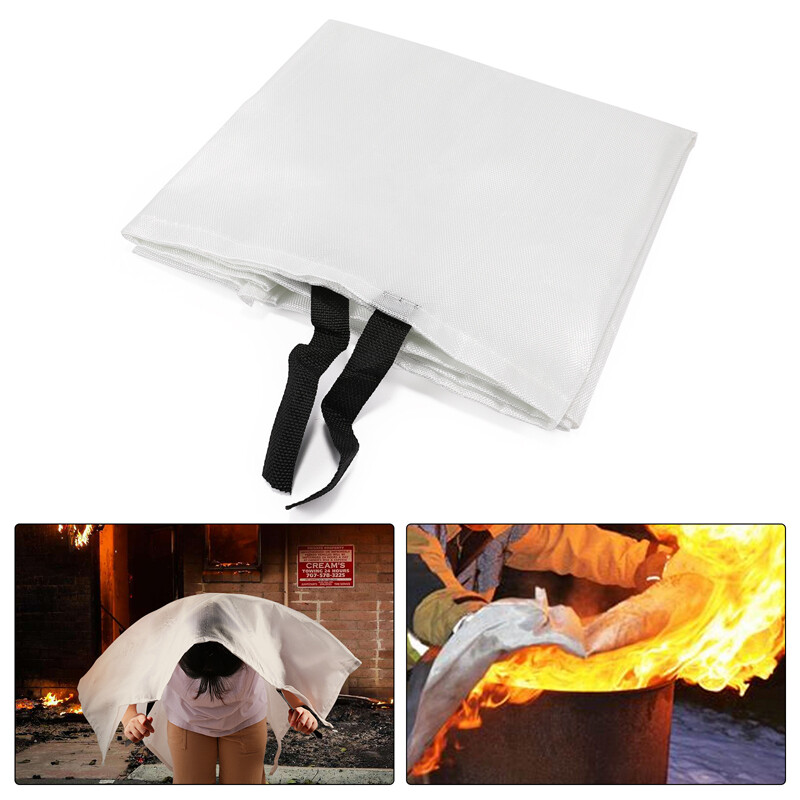 4x Large Fire Blanket Fireproof For Home Kitchen Office Caravan Emergency Safety