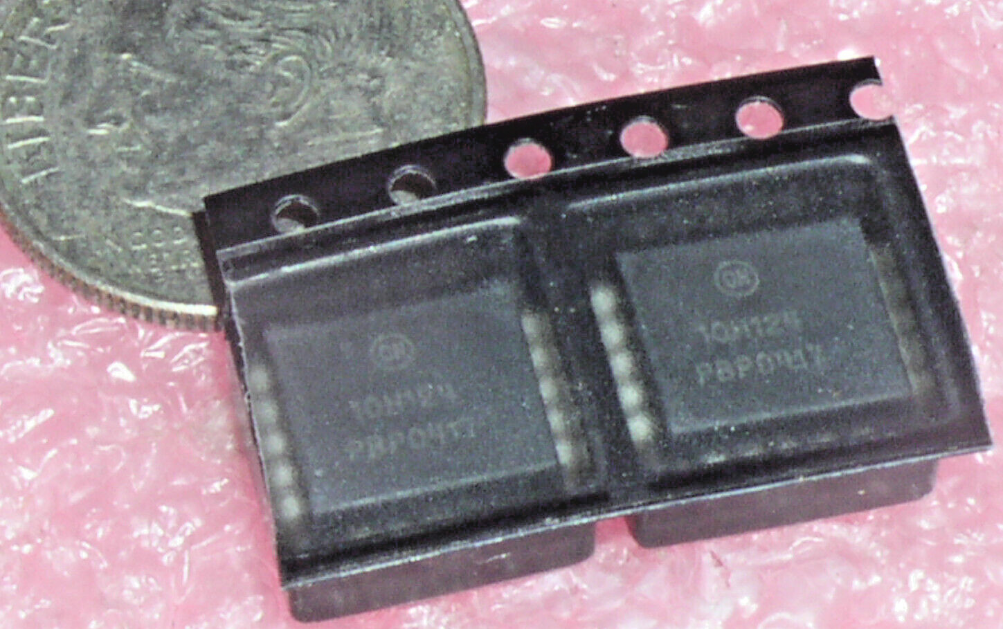 2 NOS ON SEMI MC10H124 ECL QUAD TTL TO MECL W/TTL STROBE TRANSLATOR 10H IC USA