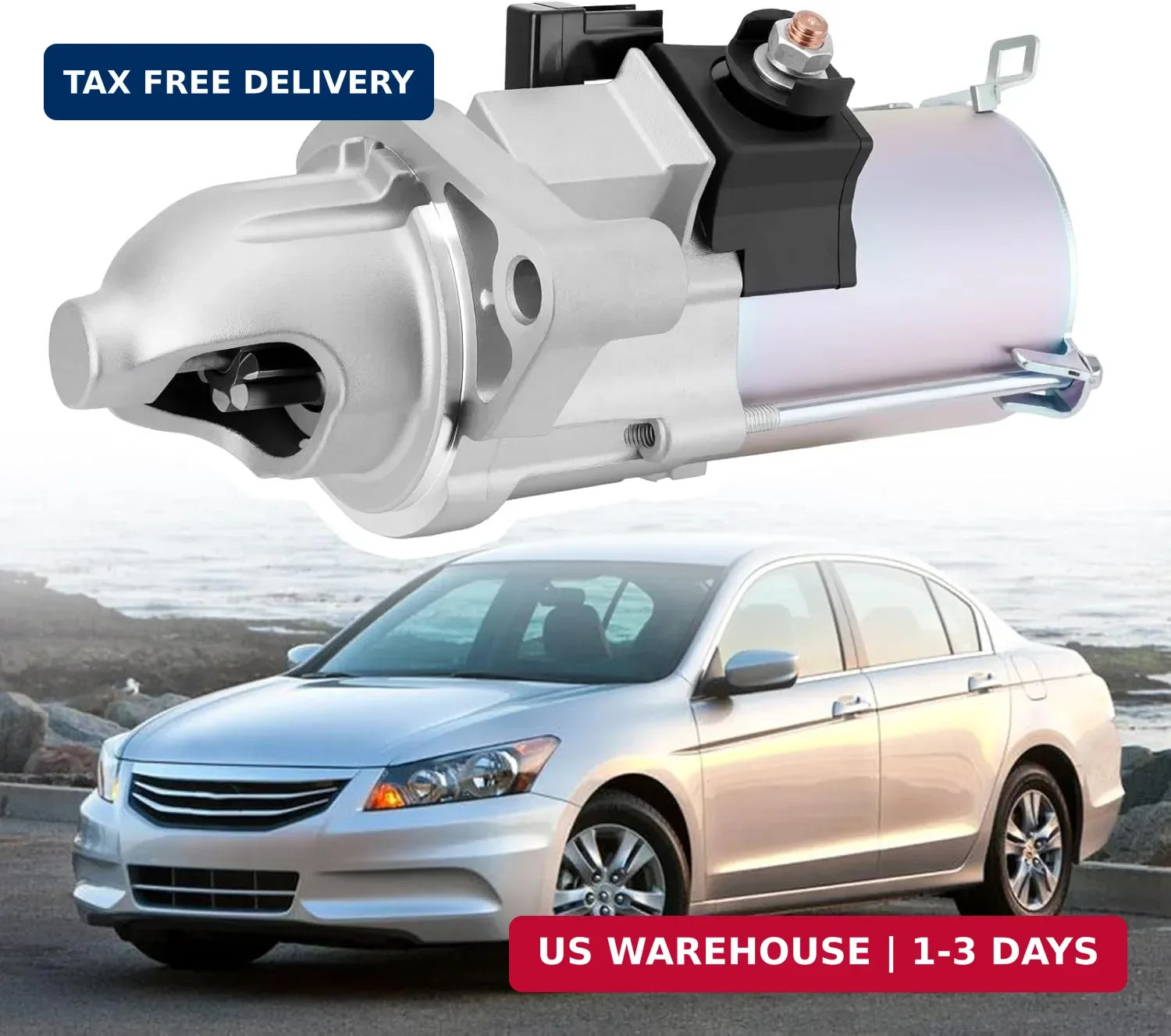 17960N Starter Motor Compatible with 2006-2012 Honda Accord 2006-2011 Honda Civi