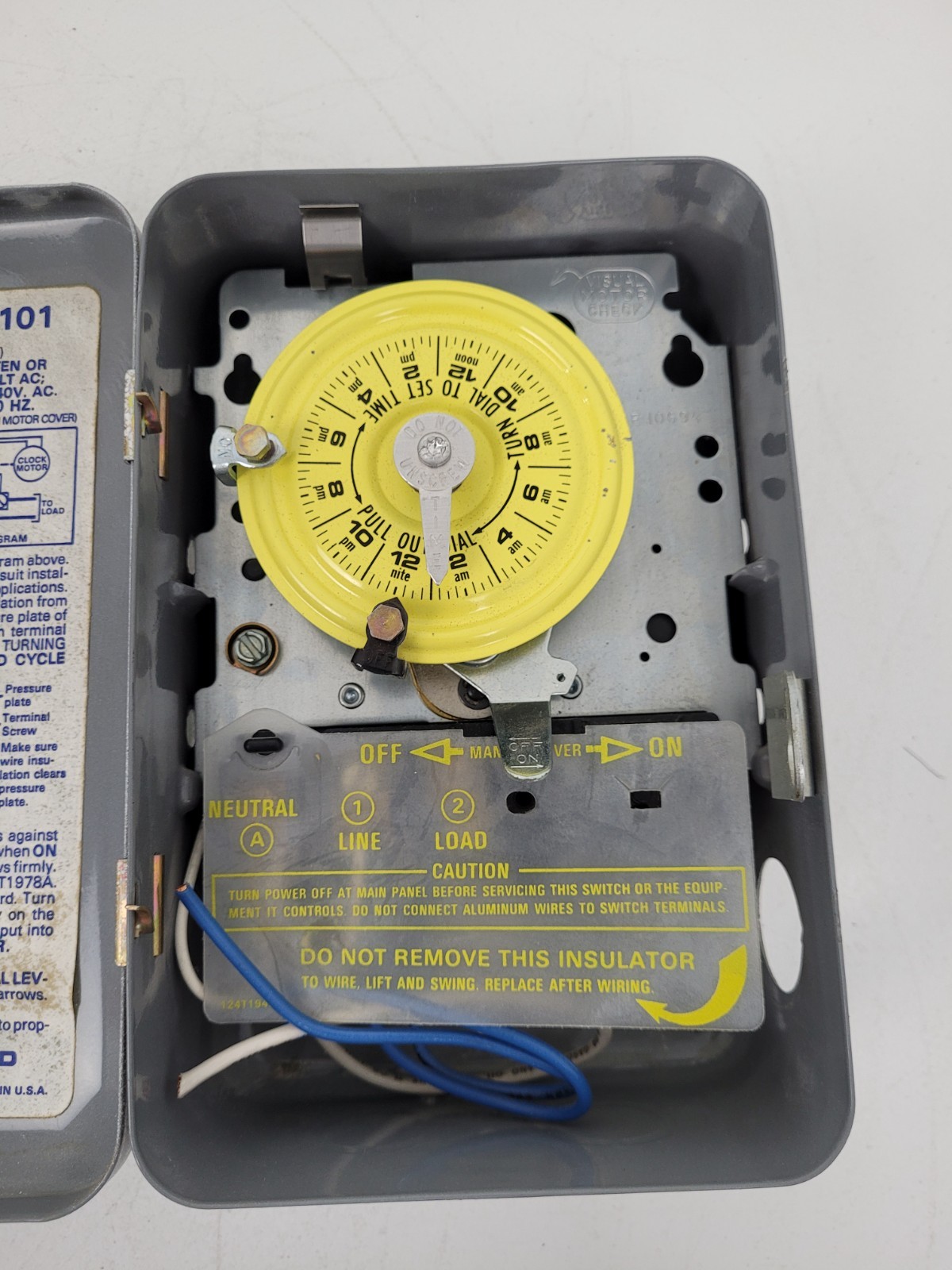 T101 Intermatic 24 Hour Mechanical Timer Wall Switch – Next Day Option