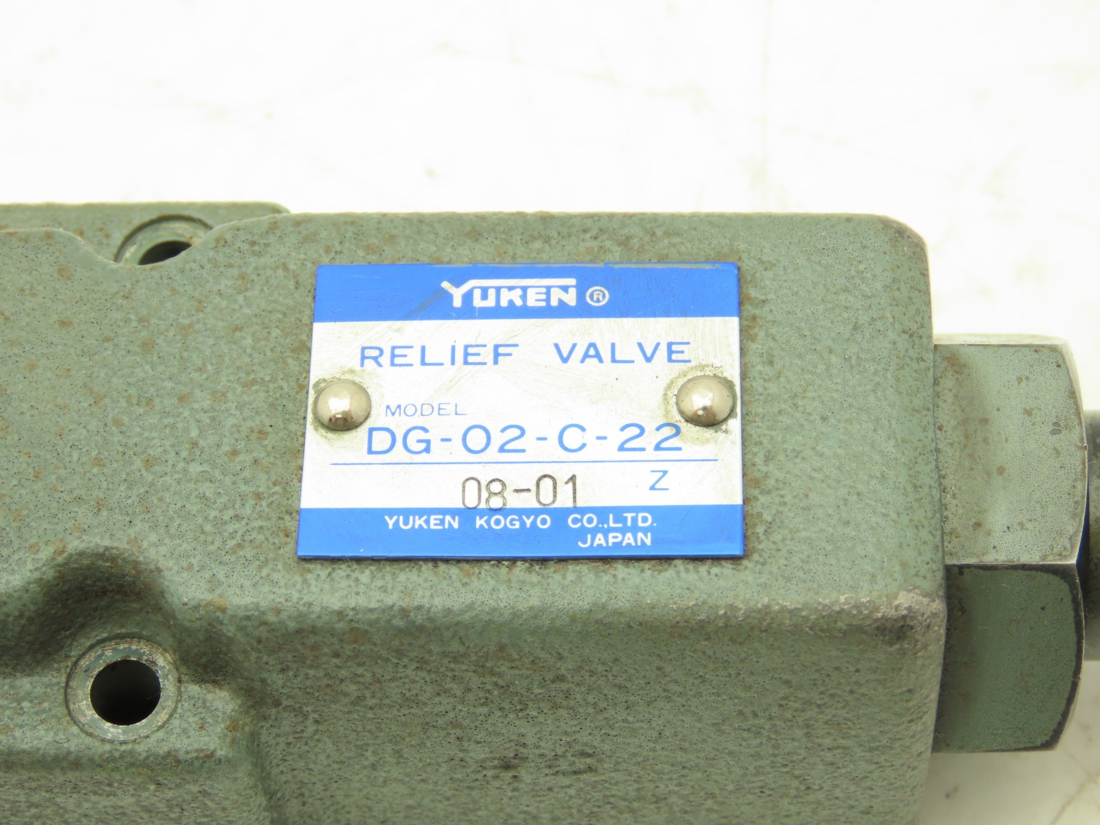 Yuken Kogyo DG-02-C-22 Hydraulic Relief Valve Module Lot of 3