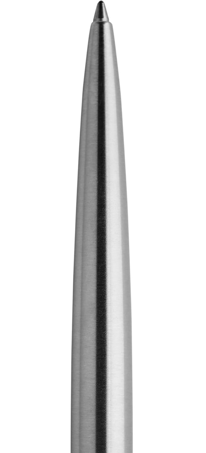Parker Jotter Ballpoint Pen, Stainless Steel Chrome Trim, Medium Point, Blue Ink